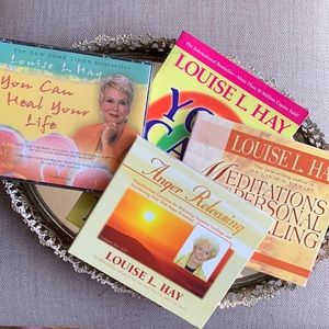Louise L Hay bundle🌈 Release Anger, You can heal your life,Meditations cds,book